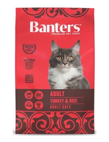 BANTERS CAT ADULT TURKEY 2KG
