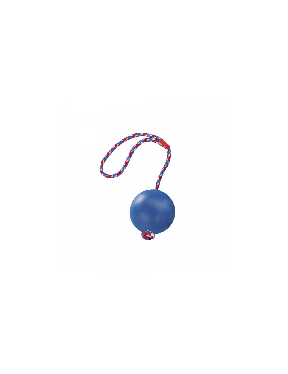 PELOTA CAUCHO C/CUERDA 7CM