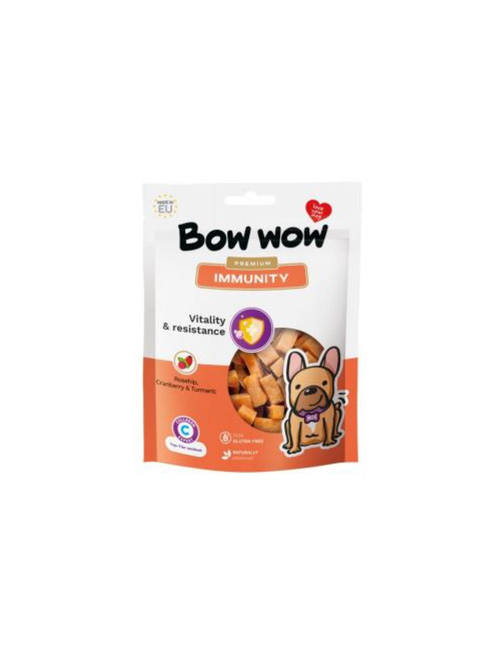 BOW WOW SNACK INMUNIDAD 60GRS