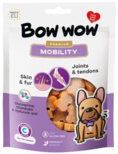 BOW WOW SNACK MOBILIDAD 60GRS