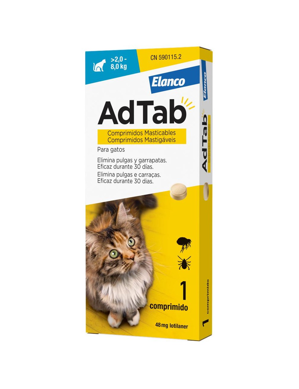 ADTAB GATO 3 COMPRIMIDOS 2-8KG