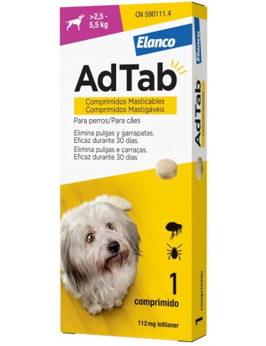 ADTAB PERRO 3 COMPRIMIDOS 2 5-5 5KG