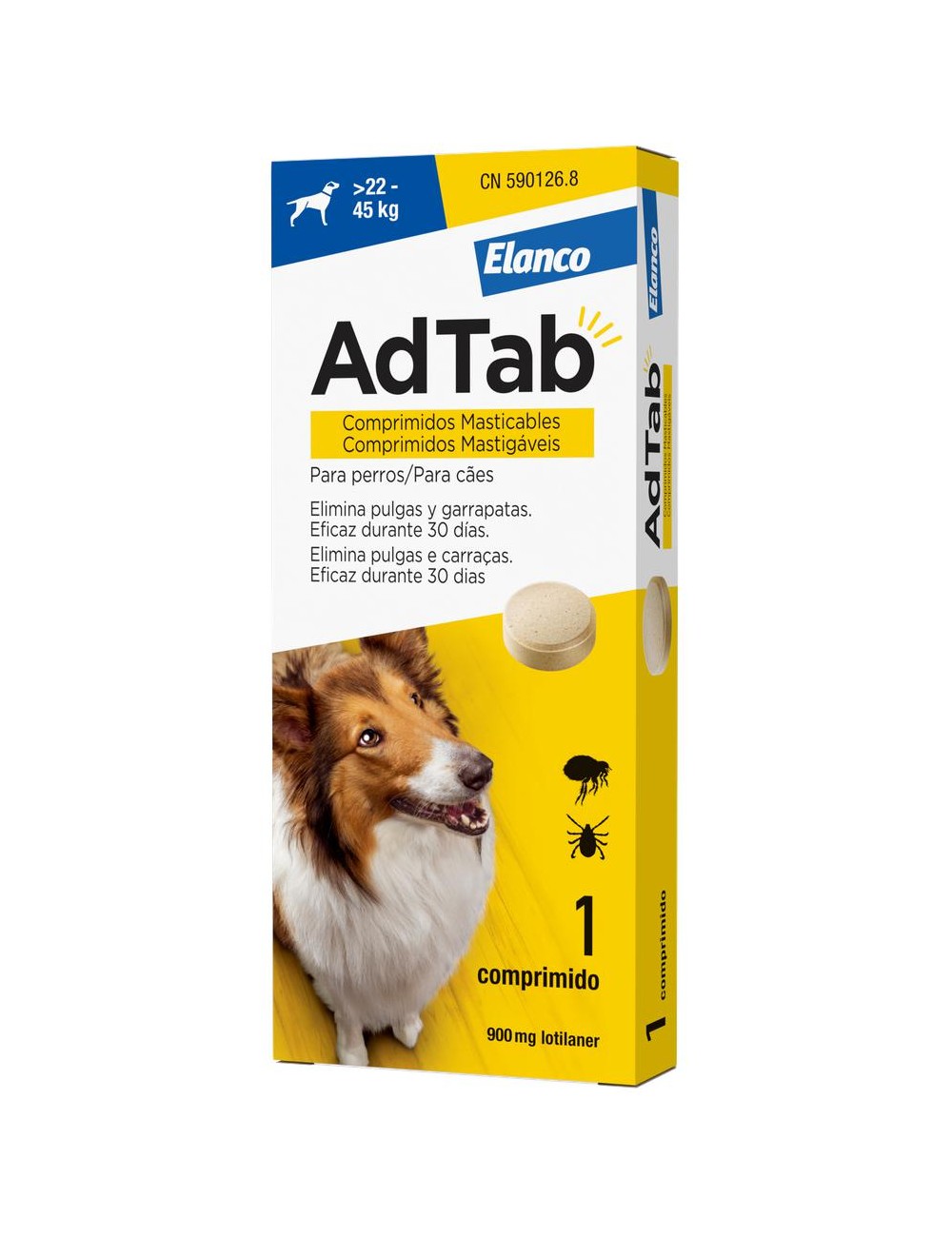 ADTAB PERRO 3 COMPRIMIDOS 22-45KG