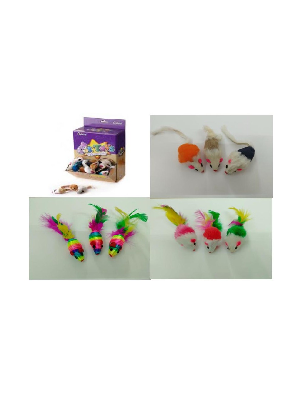 CAT TOYS SURTIDO RATONES 60PCS