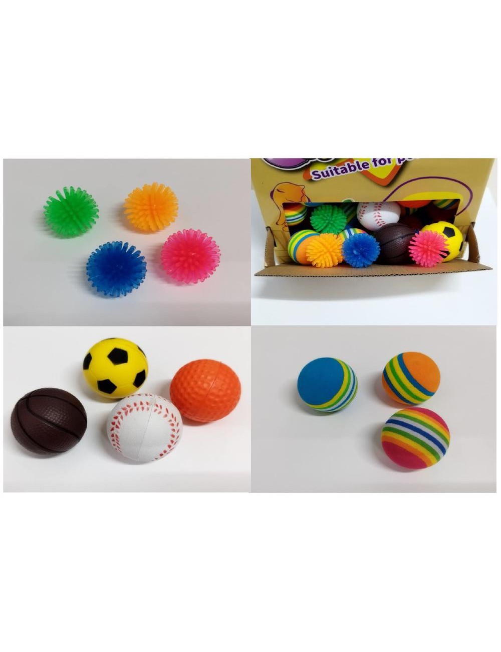 CAT TOY SURTIDO PELOTAS 56PCS