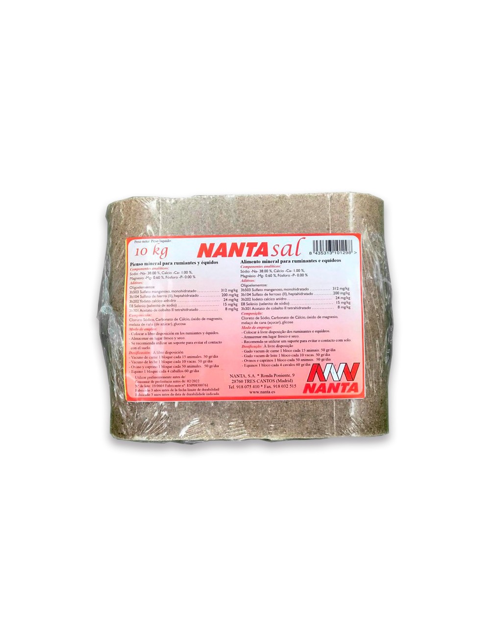 NANTASAL/COLORSAL BLOQ 10 KG 