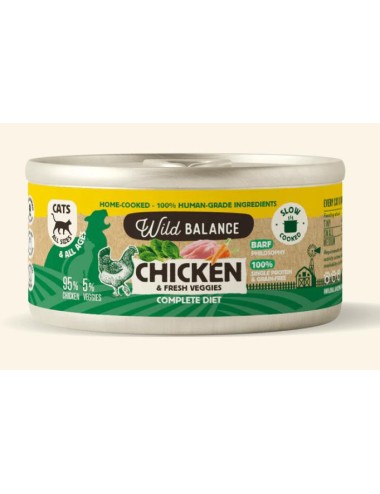 LATA WILD BALANCE BARF POLLO 120GRS