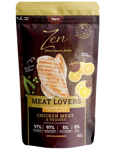 ZEN POUCHES CHICKEN VEGGIES 100 GRS