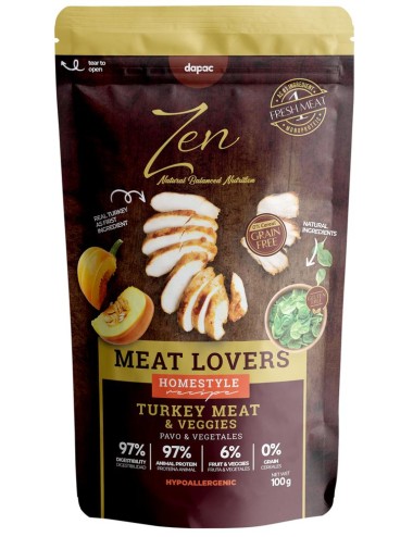 ZEN POUCHES TURKEY VEGGIES 100 GRS