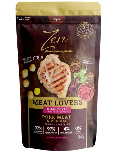 ZEN POUCHES PORK VEGGIES 100 GRS