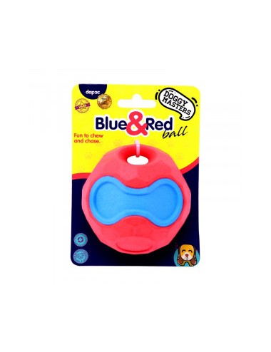 DOGGY MASTERS BOLA BLUE & RED